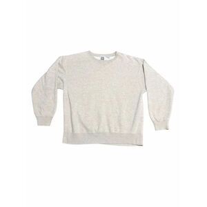 Vintage Gap Sweatshirt Large Heather Gray Made In USA 90s Cotton Blend Over Siz